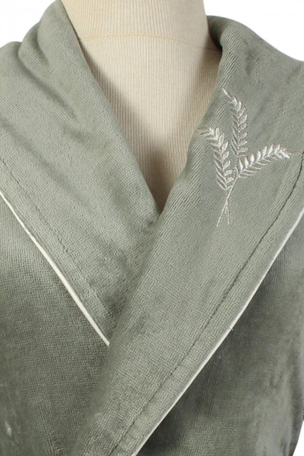 Ecocotton Organik Pamuk Aile Bornoz Seti - Ekin Lacivert-Yeşil 10 Parça - 5