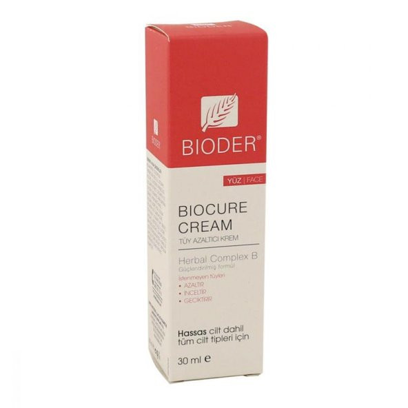 Bioder Biocure Cream Yüz İçin Tüy Azaltıcı Krem 30 Ml