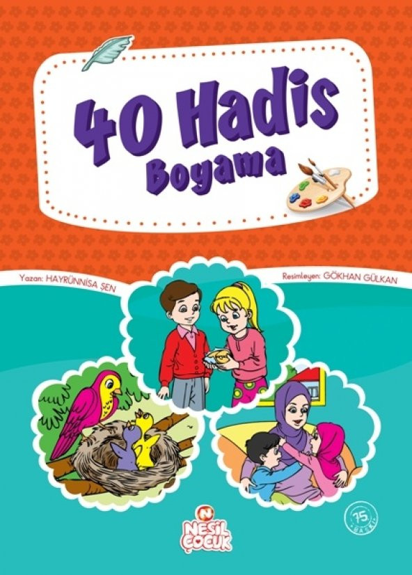 Nesil Çocuk Yayınları 40 Hadis Boyama Kitabı