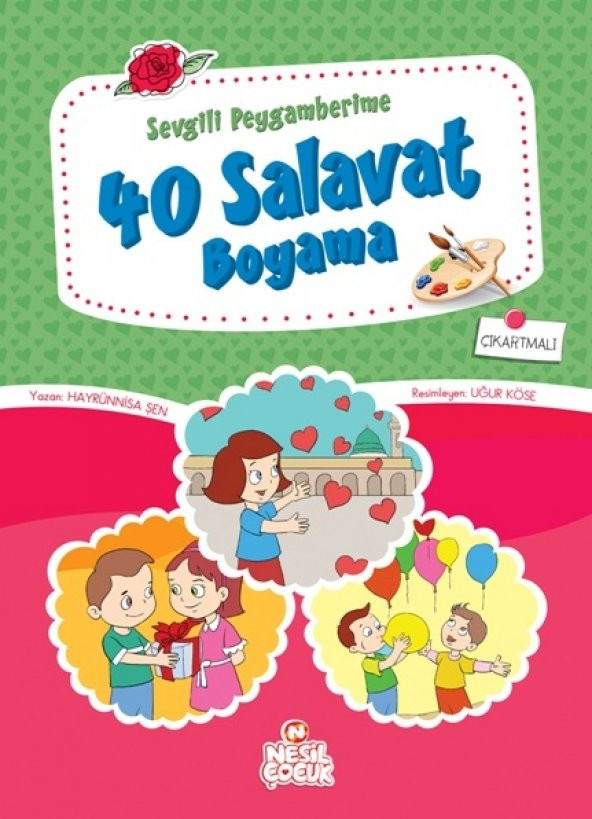Nesil Çocuk Yayınları 40 Salavat Boyama Kitabı