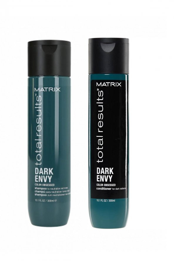 Matrix Dark Envy Color Obsessed Şampuan 300ML+Saç Kremi 300ML