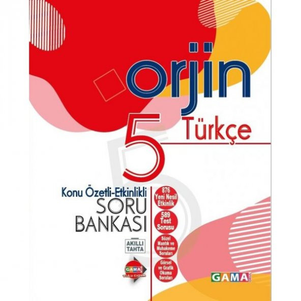 Gama Orjin 5. Sınıf Türkçe Konu Özetli Soru Bankası