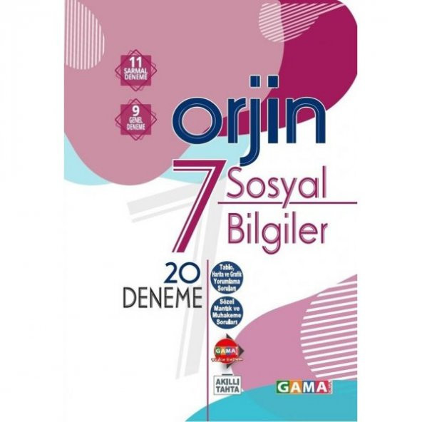 Gama Orjin 7. Sınıf Sosyal Bilgiler Fasikül 20 Deneme