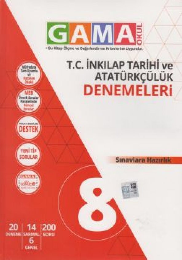 Gama 8. Sınıf İnkılap Tarihi Denemeleri