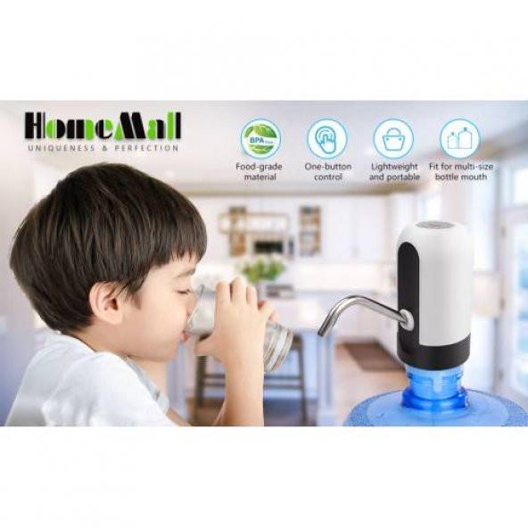 Şarjlı Dokunmatik Damacana Pompası - Pratik Dokunmatik Su Pompası - 7