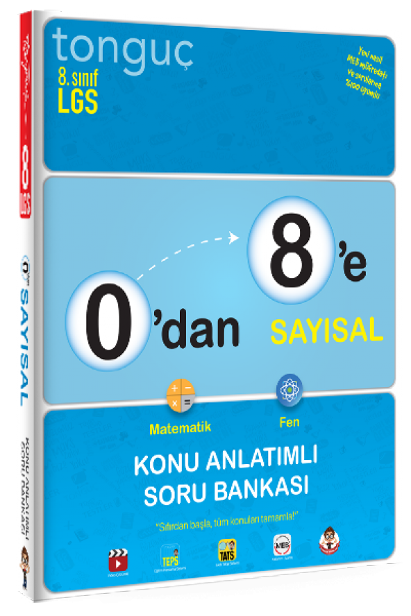 Tonguç 0 Dan 8 E Sayısal Konu Anlatımlı Soru Bankası
