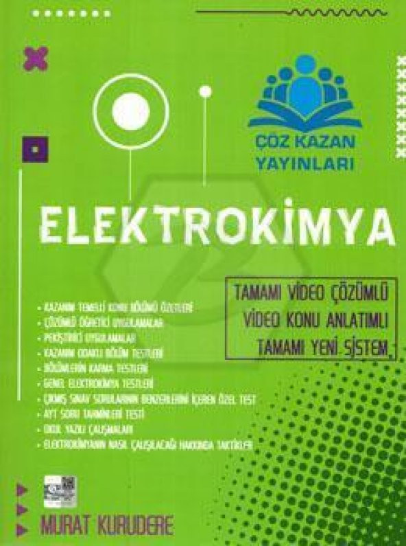 Çöz Kazan Elektrokimya Tamamı Çözümlü Konu Anlatımlı