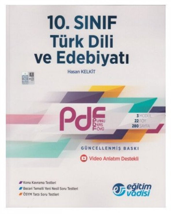Eğitim Vadisi 10. Sınıf Türk Dili ve Edebiyatı PDF Planlı Ders Föyü