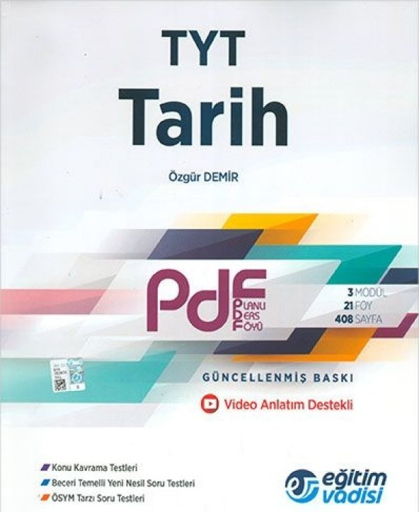 Eğitim Vadisi TYT Tarih PDF Planlı Ders Föyü
