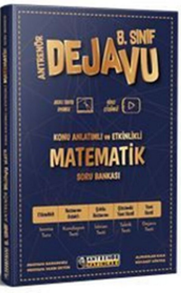 Antrenör 8. Sınıf Matematik Dejavu Konu Anlatımlı Soru Bankası