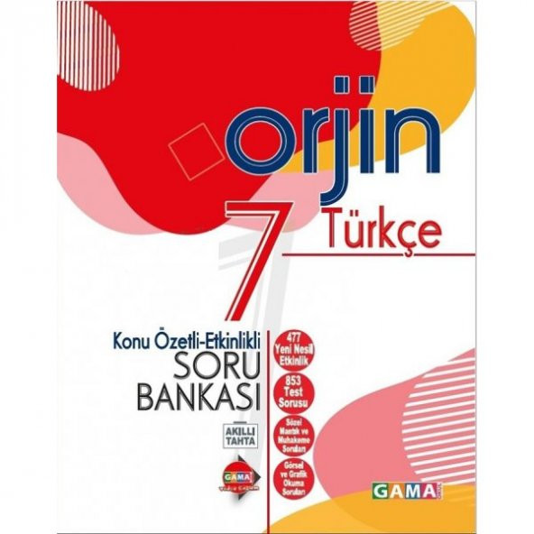 Gama Orjin 7. Sınıf Türkçe Konu Özetli Soru Bankası