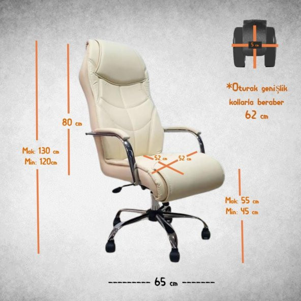 Z-44 Makam Koltuğu Müdür Koltuk Patron Koltuğu Ofis Koltuğu Büro Koltuğu - 3