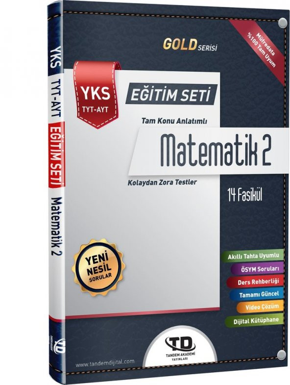 Tandem TYT&AYT Matematik 2 Gold Serisi Eğitim Seti - 1