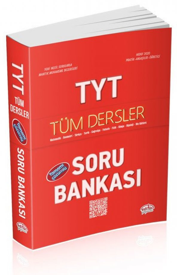 Editör TYT Tüm Dersler Soru Bankası Kırmızı Kitap