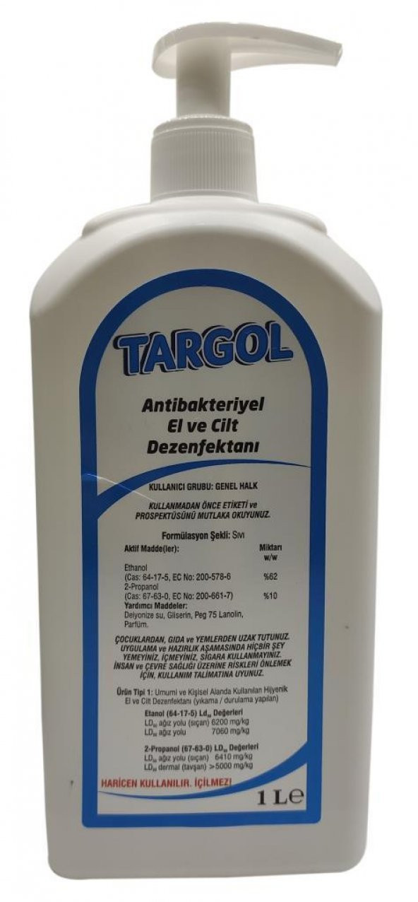 Targol  Antibakteriyel El ve Cilt Dezenfektanı 1 Litre