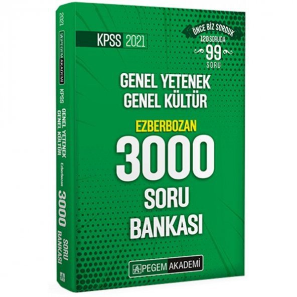 Pegem KPSS KPSS GY GK Kültür Ezberbozan 3000 Soru Bankası 2021