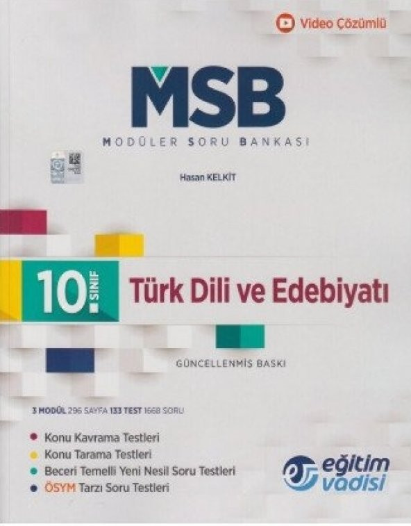 Eğitim Vadisi 10. Sınıf Türk Dili ve Edebiyatı Modüler Soru Bankası