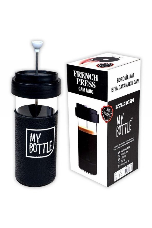 My Bottle French Pressli Mug 450 ml. Siyah