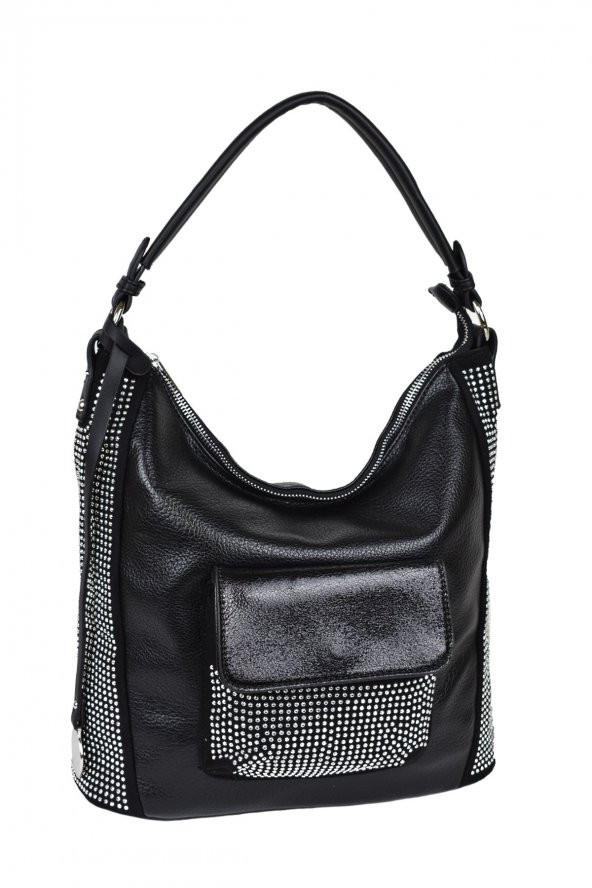 Kriste Bell Siyah Bayan Omuz Çantası - 2