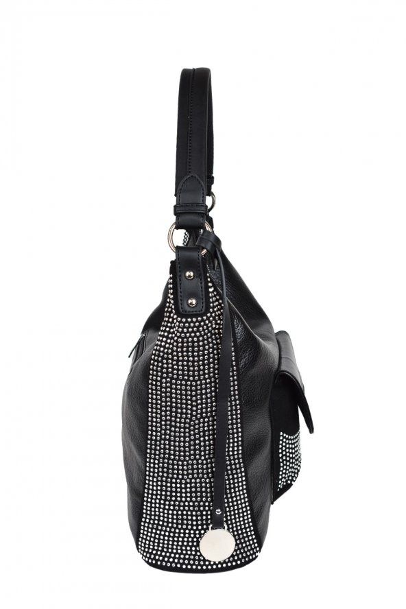 Kriste Bell Siyah Bayan Omuz Çantası - 3