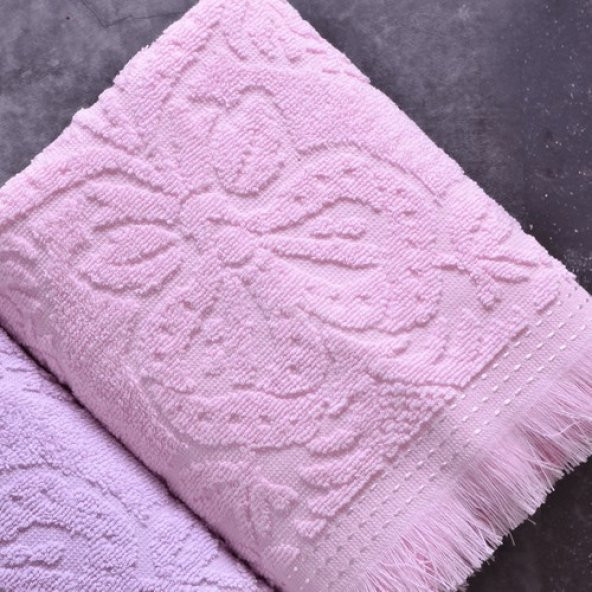 3lü Havlu Seti Leylak V1 (50x90 cm) - 2