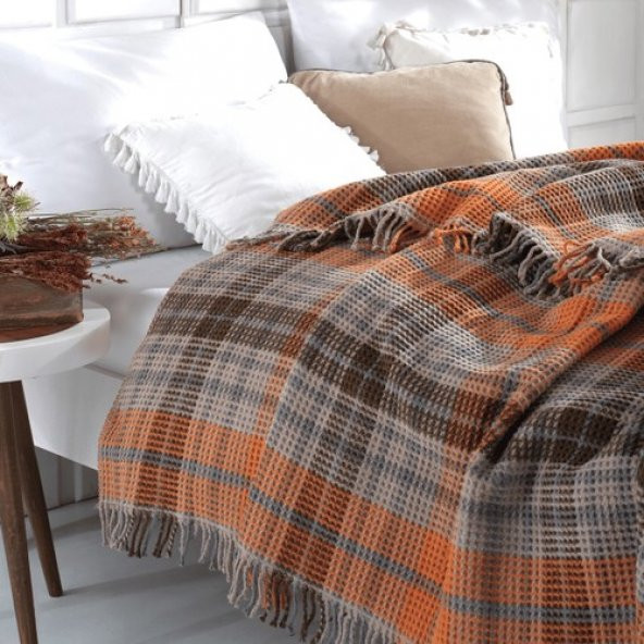 Cozy Life Çift Kişilik Pamuklu Battaniye İnka Turu - 2