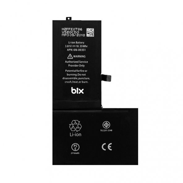 Iphone X Bix Yüksek Amperli Garantili Batarya Pil