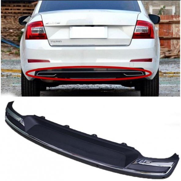 Oled Garaj Skoda Octavia 2013-2019 Amg Model Difüzör Mat Siyah