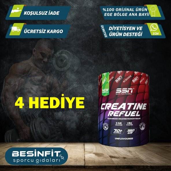 Sports Style Nutrition SSN Creatine Refuel 350 gr 70 Servis Aromasız ( Kreatin )