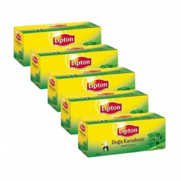 Lipton Doğu Karadeniz Bardak Poşet Çay 50 gr 25 li x 5 Adet
