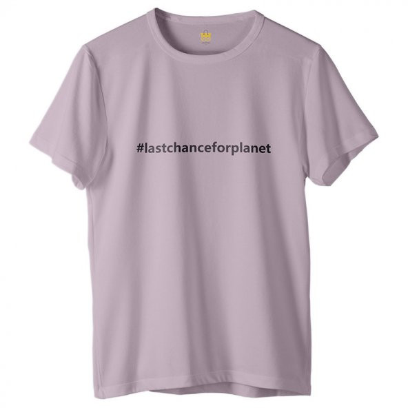 Zhoppers Last Chance For Planet Lila Tasarım T-Shirt