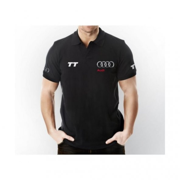 Zenbuy Audi TT Polo Yaka Siyah T-Shirt