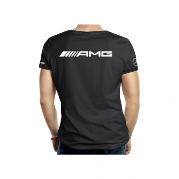 ZenBuy Mercedes Amg Bisiklet Yaka Kısa Kollu T-shirt - 2