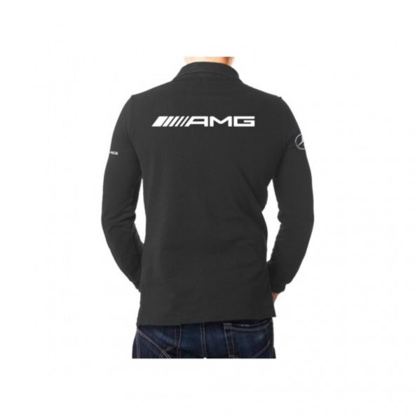 ZenBuy Mercedes Amg Polo Yaka Uzun Kollu T-shirt - 2