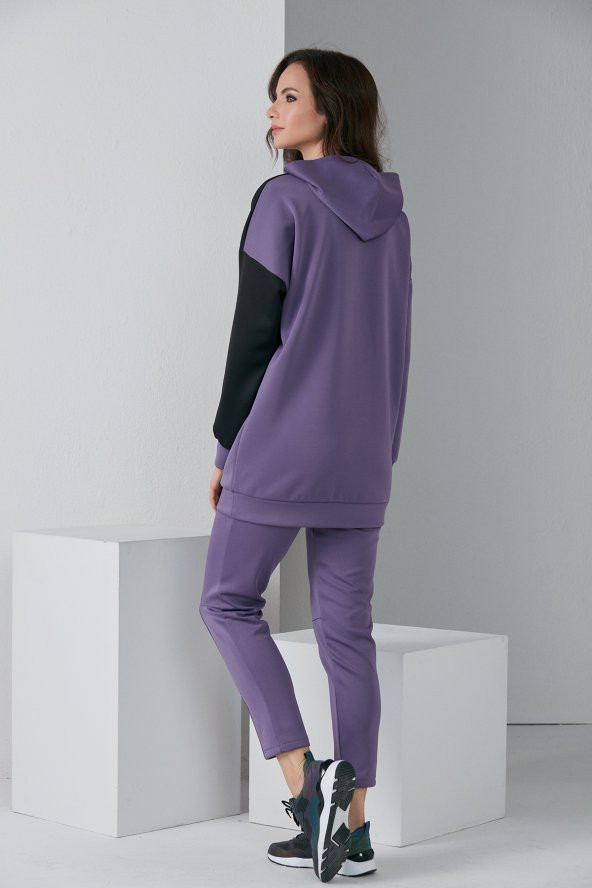 GARNİLİ EŞOFMAN TAKIM LİLA 1011 - 3