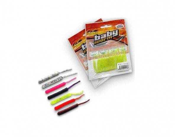 FUJIN BABY WORM FJBB01 5,2CM FLOATING Bloody red