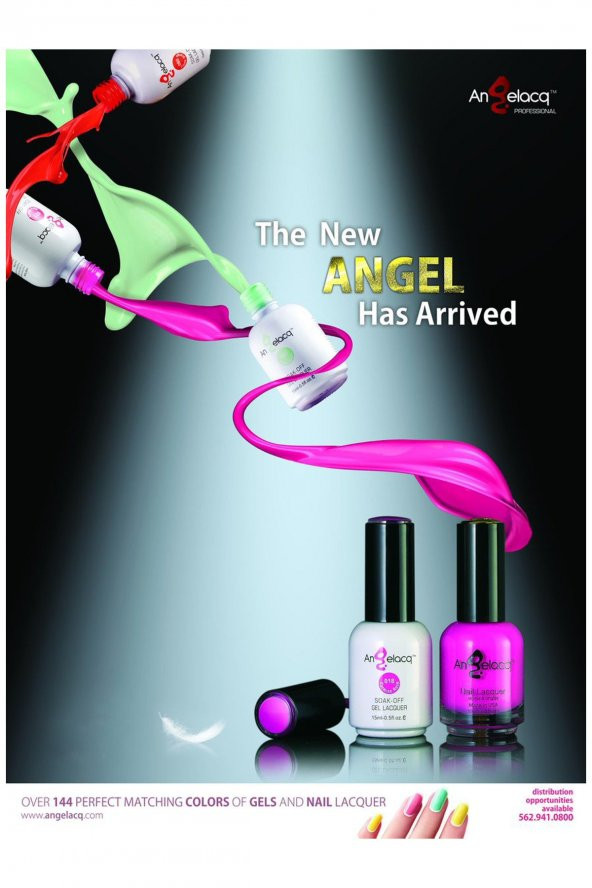 Angelacq Kalıcı oje uv jel (Gel) Sonrası  Protez Tırnak Ojesi Lamba ile Kurutulur 045 - 3
