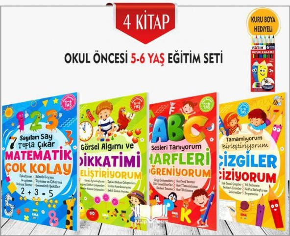 Okul Öncesi 5-6 Yaş Eğitim Seti Ema Yayınları - 1