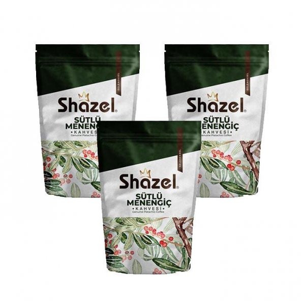 Shazel Sütlü Menengiç Kahvesi 200 Gr x 3 Adet - 1