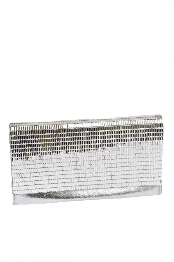 Kriste Bell Gümüş Bayan Abiye Çanta - 2