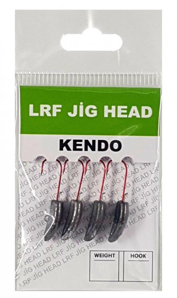 Kendo Lrf Jig Head Kırmızı İğneli 4 Adet Silikon Yem Zokası