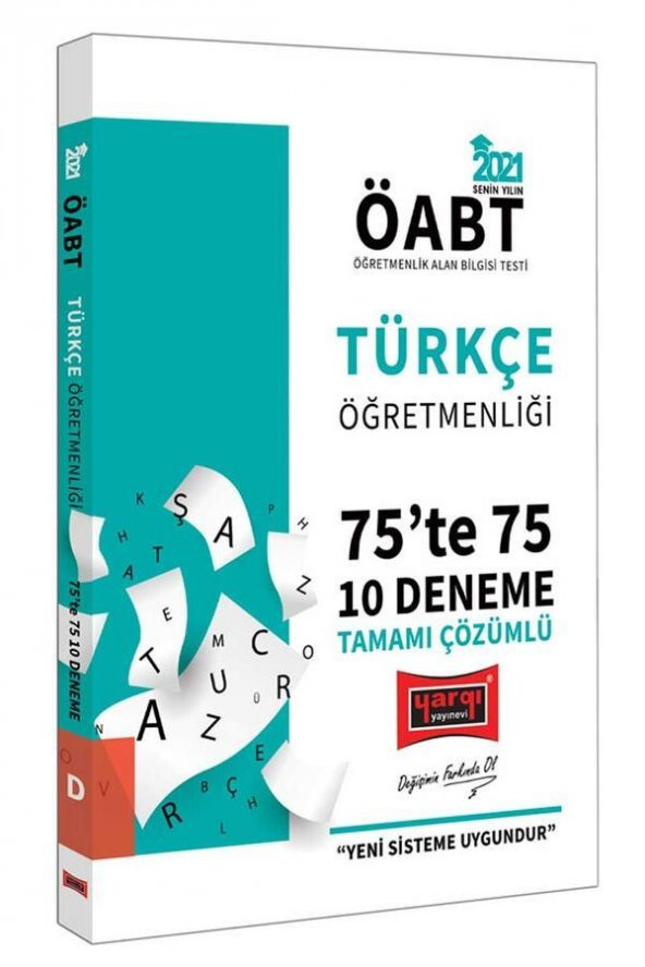 2021 ÖABT Türkçe Öğretmenliği 75 te 75 Tamamı Çözümlü 10 Deneme Sınavı Yargı Yayınları