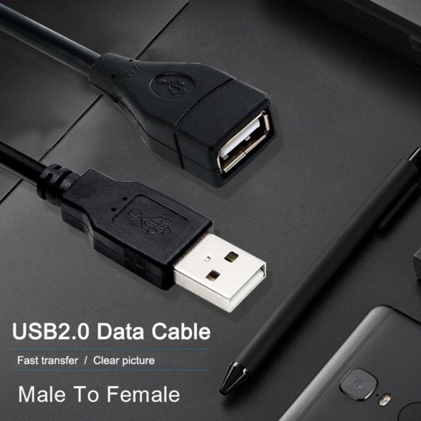 Platoon PL-5021 PC Dişi Erkek USB Uzatma Kablosu 1M - 6