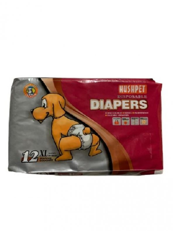 Diapers 12 li XL Boy Köpek Kilodu
