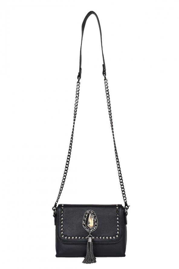 Kriste Bell Siyah Bayan Çapraz Çanta - 5