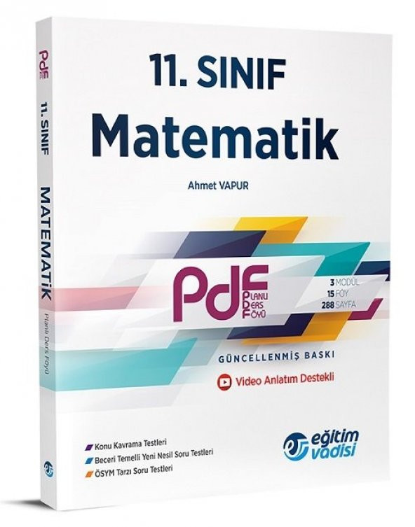 Eğitim Vadisi 11. Sınıf Matematik PDF Planlı Ders Föyü