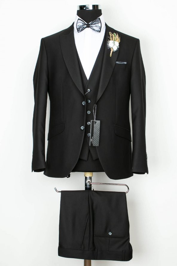 Erkek - Damatlık - Takım - Elbise - Siyah - MNZ8036