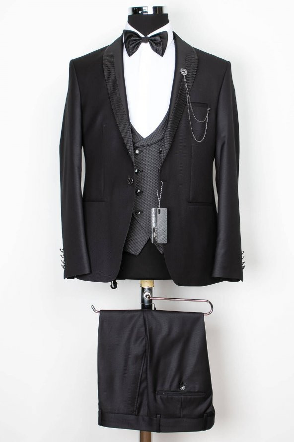 Erkek - Damatlık - Takım - Elbise - Siyah - MNZ8041