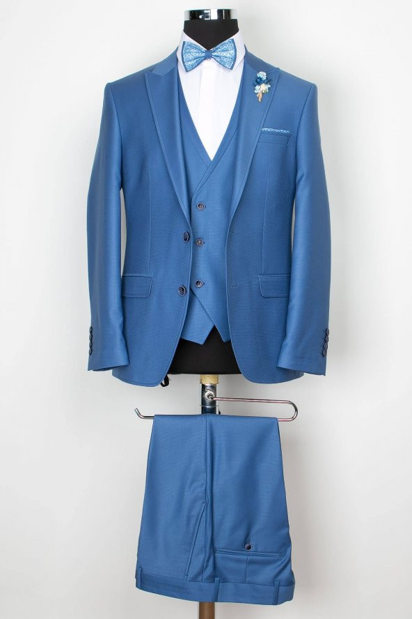 Erkek - Damatlık - Takım - Elbise - Mavi - MNZ8026