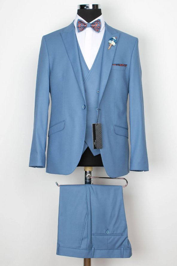 Erkek - Damatlık - Takım - Elbise - Mavi - MNZ8015